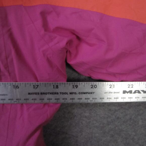 The North Face Jacket Girls Medium 10/12 Pink Orange Colorblock Fleece Lined Zip - Picture 5 of 8